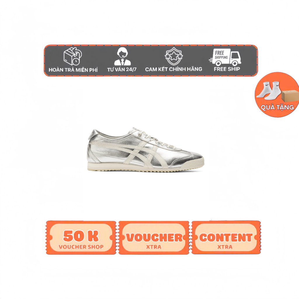 Giày Onitsuka Tiger baskets Mexico 66 SD 'Pure Silver Cream'