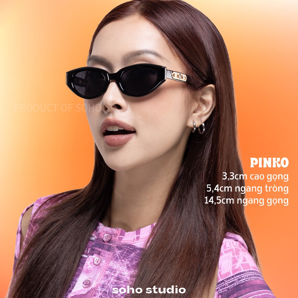 [PINKO] Kính mát form mèo hợp mọi mặt kèm tròng chống UV400 và phụ kiện bảo vệ SOHO