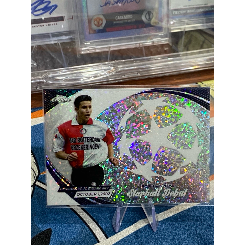 Thẻ Cầu Thủ Huyền Thoại Robin Van Persie Topps Chrome 2023/24 Starball Debut SD-2
