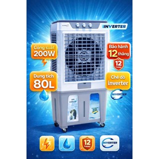 Quạt Điều Hòa Hơi Nước 45L Công Nghệ Inverter Lõi Đồng – Làm Mát Mạnh, Tiết Kiệm Điện