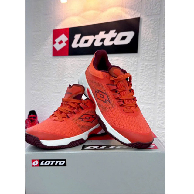 Giày LOTTO Pickcleball Eduardo Nam Đỏ Cam