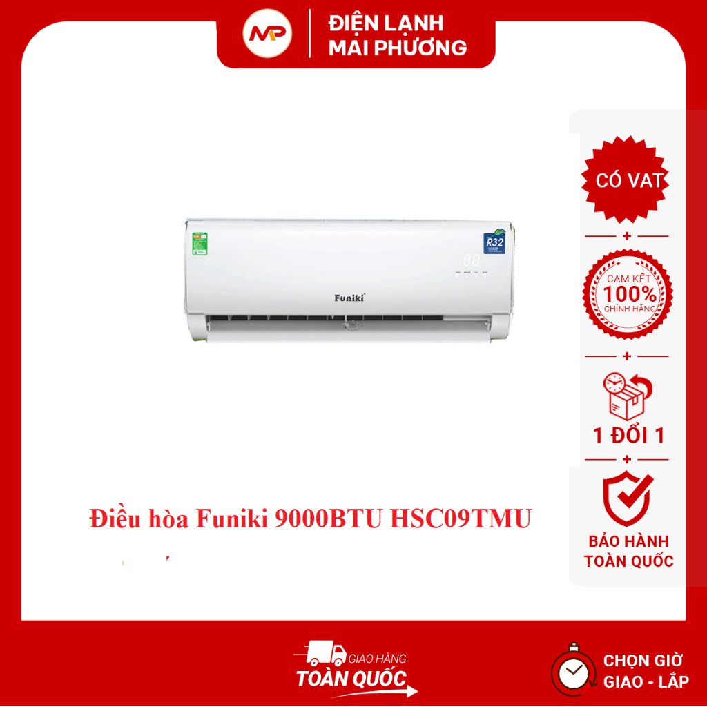 [SHIP HỎA TỐC HN] Điều hòa Funiki 9000BTU HSC09TMU - Bảo hành 2 năm tại nhà