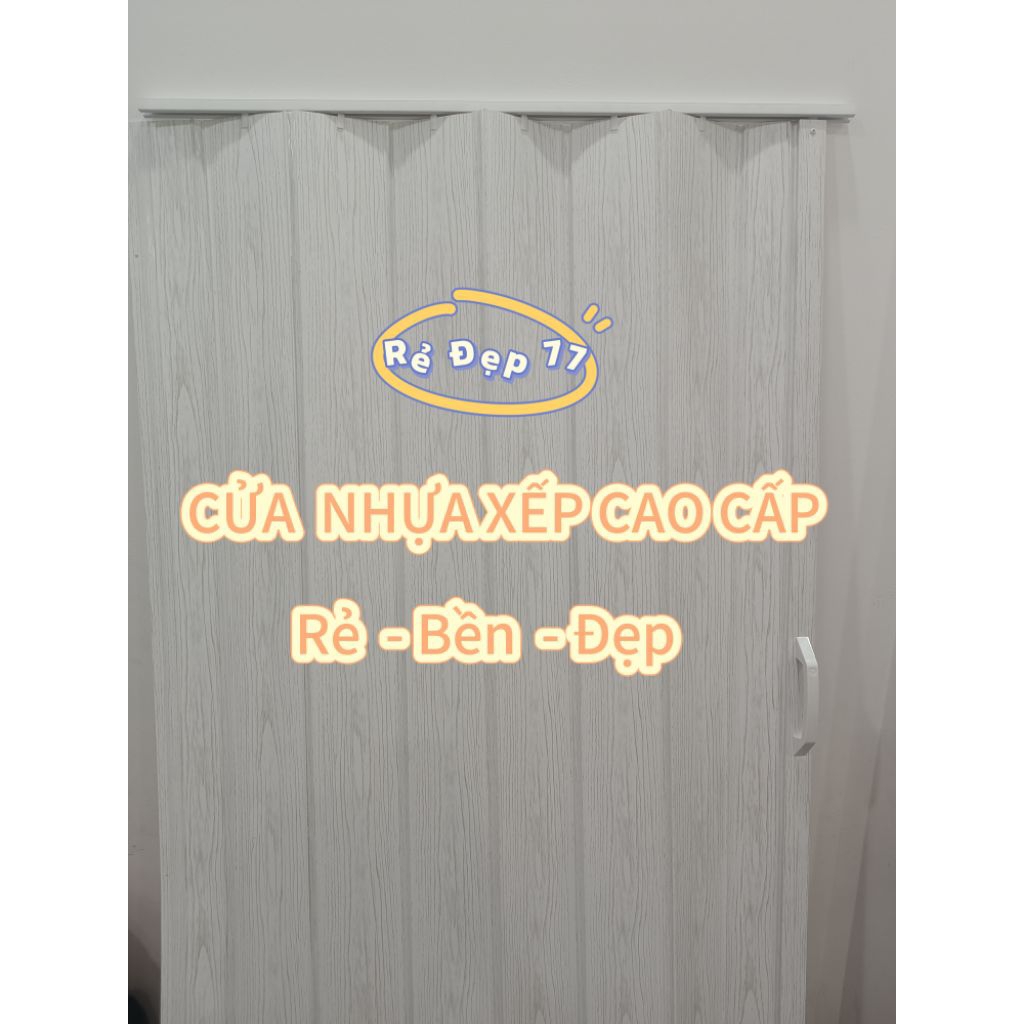 CỬA XẾP NHỰA NHÀ TẮM MÀU TRẮNG VÂN GỖ XÁM- CỬA XẾP NHỰA DẺO MÀU TRẮNG VÂN GỖ  XÁM - BỀN - ĐẸP(TẶNG M