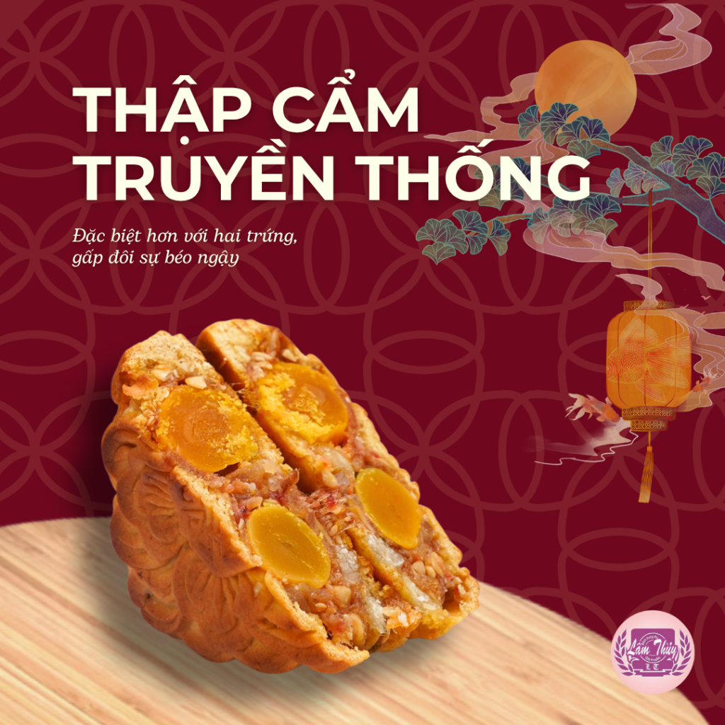 Bánh trung thu Lâm Thuỷ Thập nhân thập cẩm cac loại Lâm Thủy