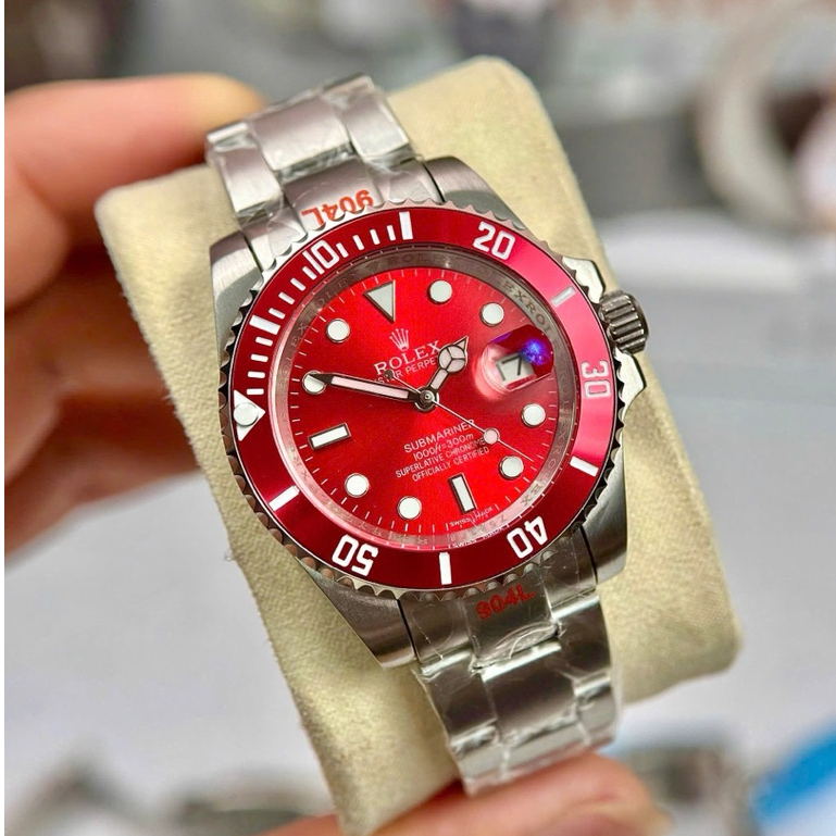 Đồng Hồ Nam Rolex Submariner size 41mm, cơ auto, núm zen, khoá hộp