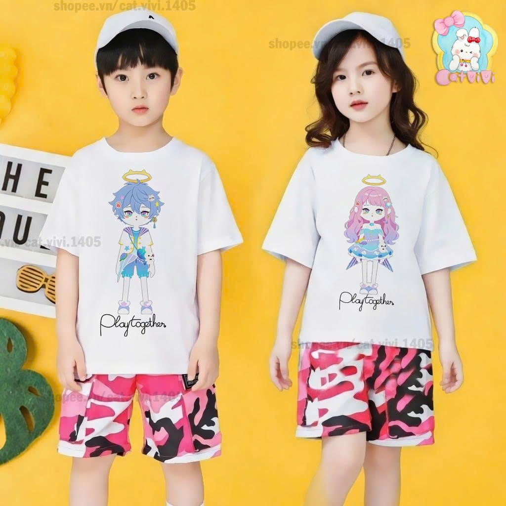 Áo thun Play Together - Tổng hợp tháng 3 năm 2026 ,áo play together in hình sắc nét cute (PT326)