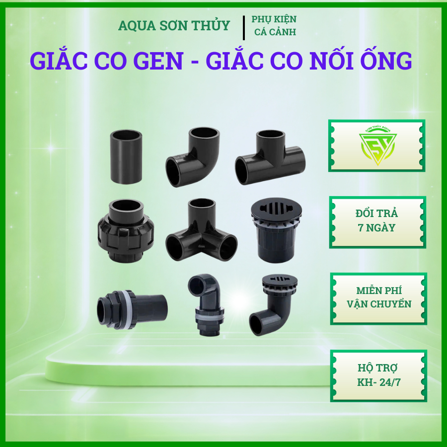 Giắc Co gen - Giắc co nối ống (Fi 20 25 32)