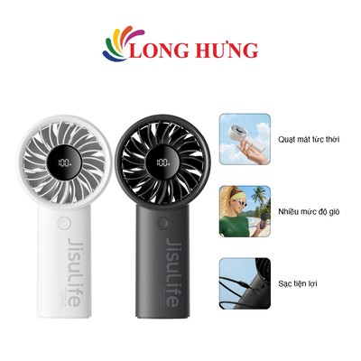 Quạt mini tích điện cầm tay Jisulife 5000mAh Handheld Fan Life4 - Hàng chính hãng