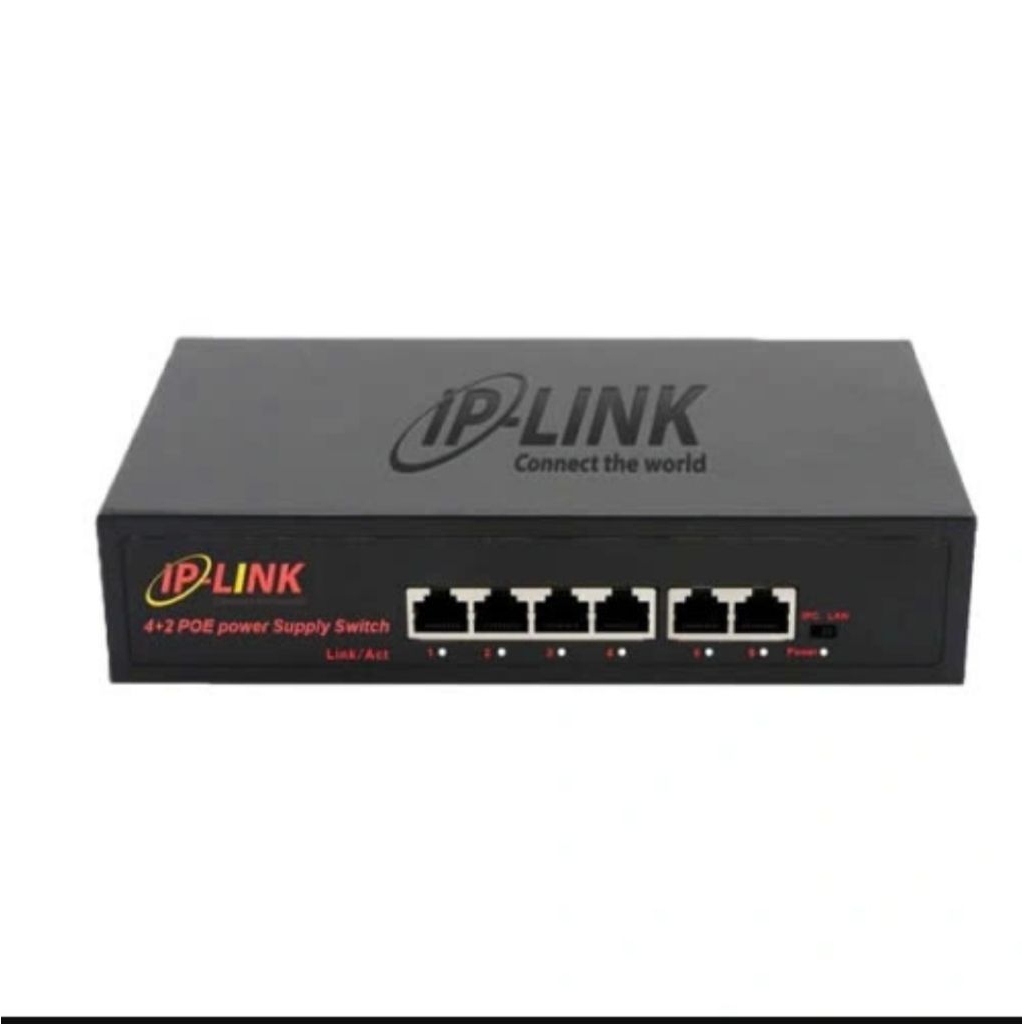 Switch POE IPLink SW04 4 Cổng (Smart PoE - 4 Port PoE + 2 Port Up Link, 130W