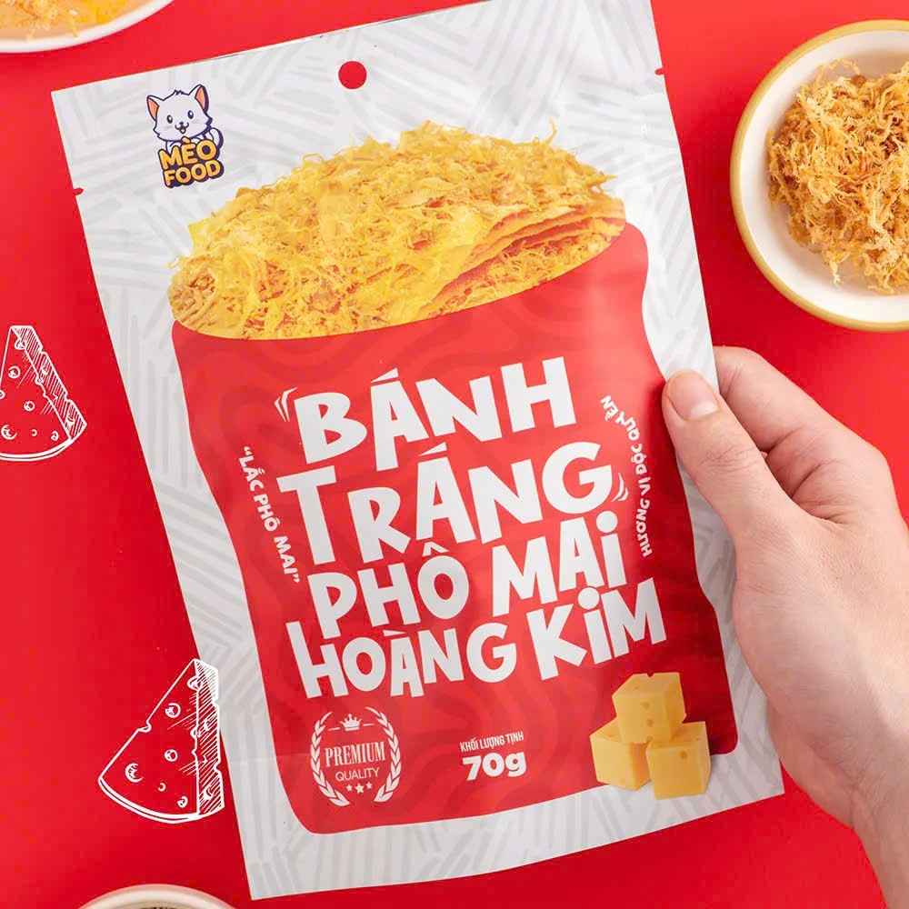 Bánh Tráng Phô Mai Hoàng Kim