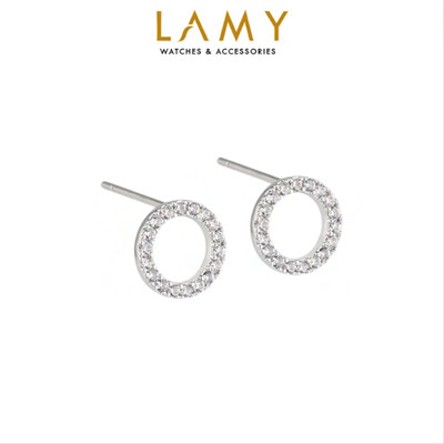 Khuyên tai bạc nữ LAMY Open Circle Earrings 3238 - Khuyên tai bạc ta