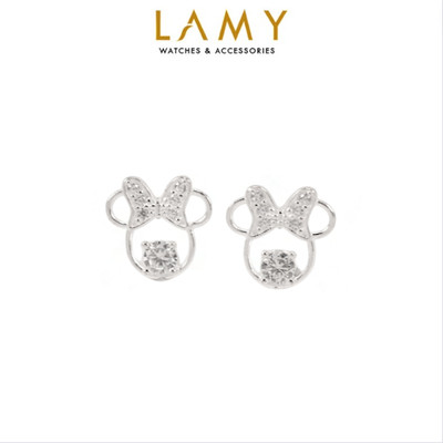 Khuyên tai bạc nữ LAMY Dainty Mouse Stud Earrings  Silver 3237 - Khuyên tai bạc ta