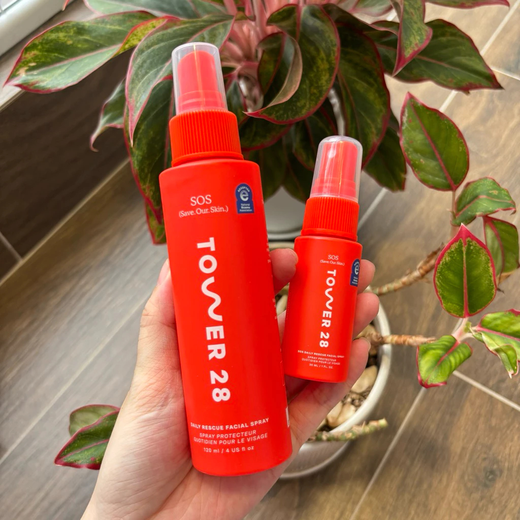 [Đủ Bill] Xịt khoáng Tower 28 SOS Daily Rescue Facial Spray