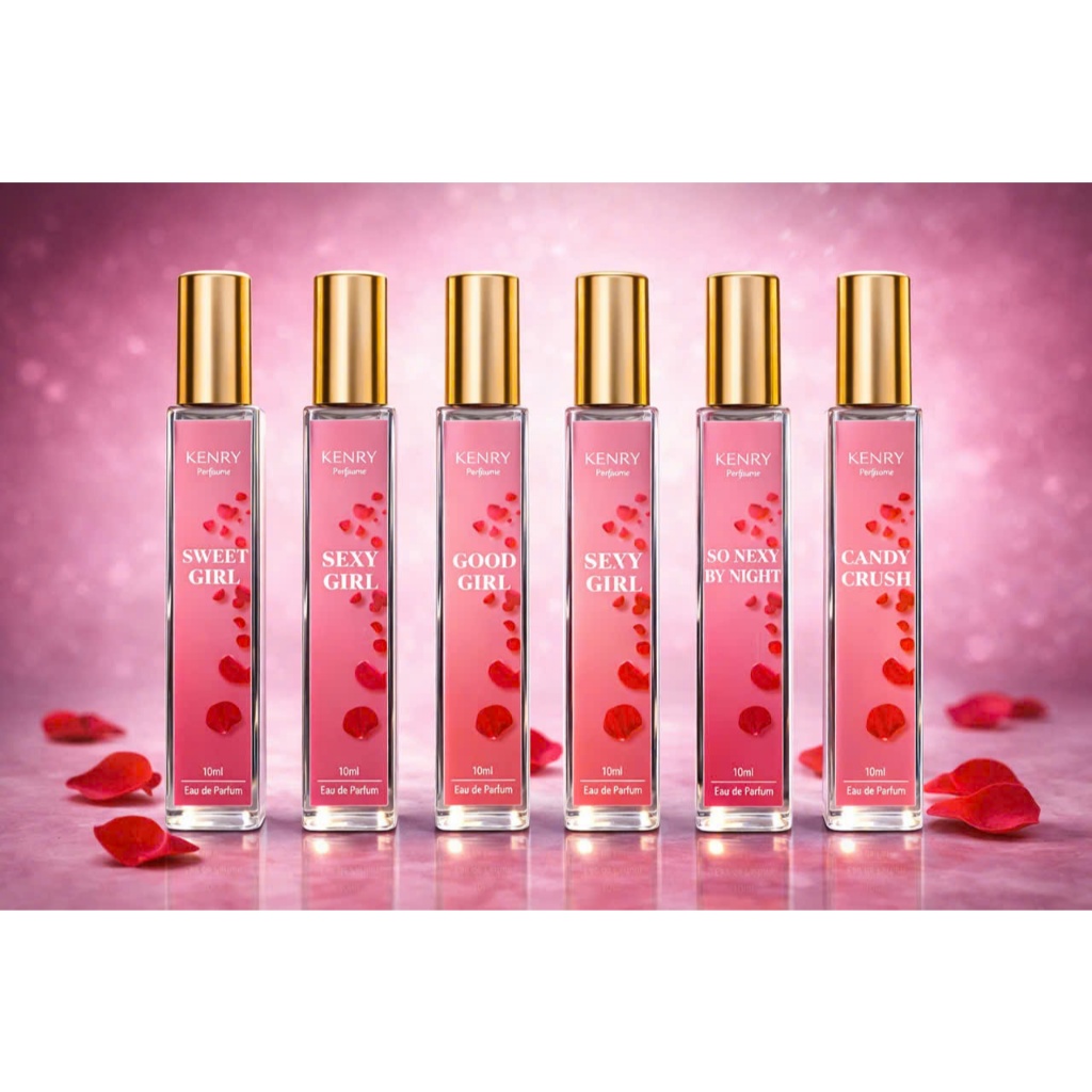 KENRY Perfume 10ml – Nước hoa nữ mini thơm lâu 6 mùi ngọt ngào | Sweet Girl | Candy Crush | Sexy Gir