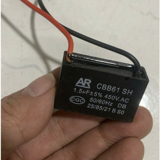 Tụ quạt có dây CBB61 1,5 uF 450v - Phụ tùng thông dụng sử dụng trong động cơ điện, quạt điện
