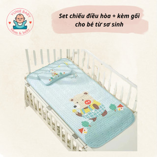 Set chiếu điều hòa + kèm gối cho bé từ sơ sinh