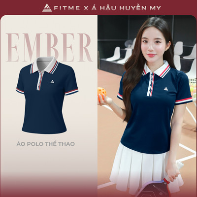 [SALE UPTO 70%] Áo polo tennis pickleball nữ Fitme EMBER CE chất liệu thoáng khí kháng khuẩn chống mùi APTN01