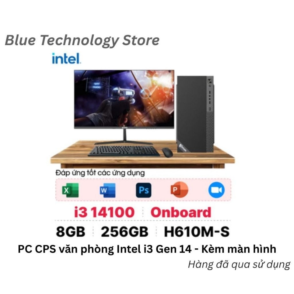 PC CPS văn phòng Intel i3 Gen 14 - Kèm màn hình