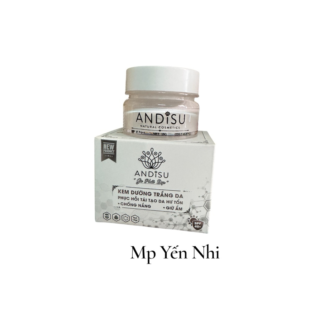 kem andisu kem dưỡng trắng da 15 gam