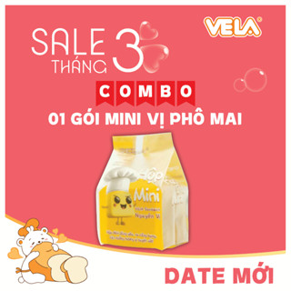 Bánh mì gối hộp mini nhân Kem Trứng VELA 90g dinh dưỡng - trứng gà tươi - bữa xế ngon miệng