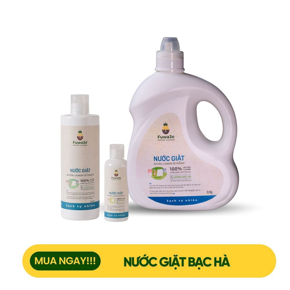 Fuwa3e - Nước giặt hương bạc hà, Nước giặt hương cam, Nước giặt Fuwa3e