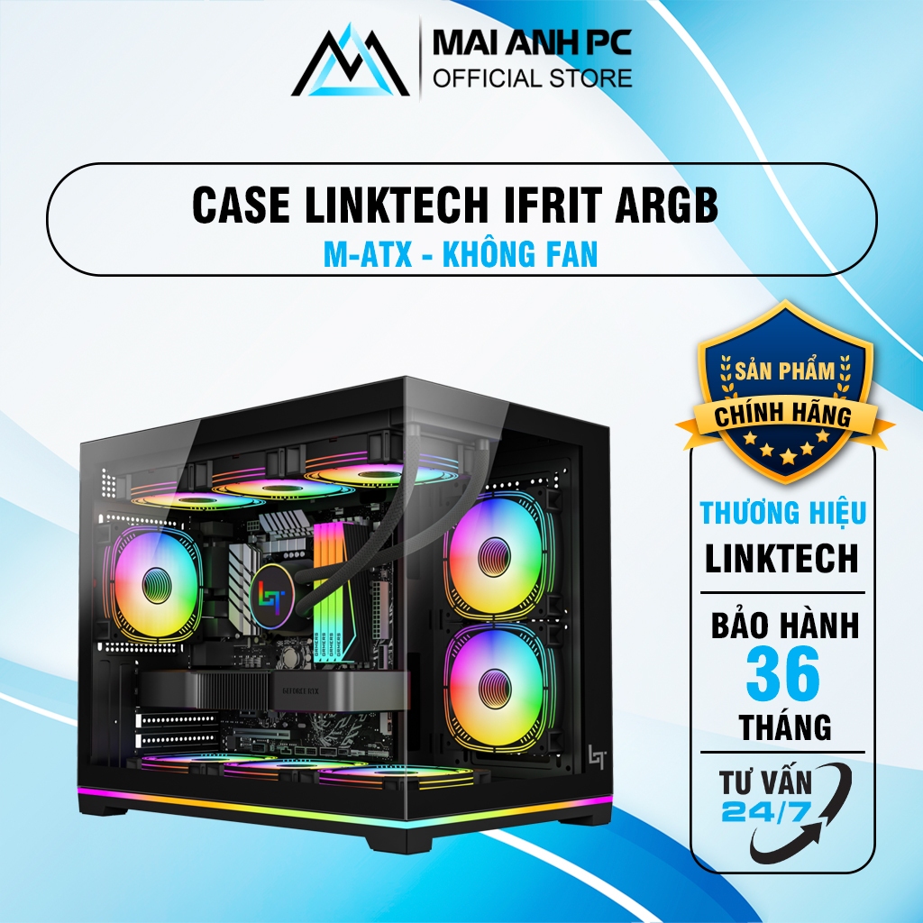 CASE LINKTECH IFRIT ARGB MATX ( không fan)