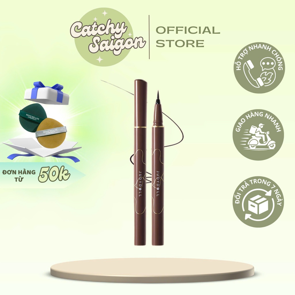 [JUDYDOLL] Bút Kẻ Mắt Judydoll Vỏ Nâu Đỏ, Đầu Bút 0.2mm, Skinny Liquid Eyeliner, 400mg