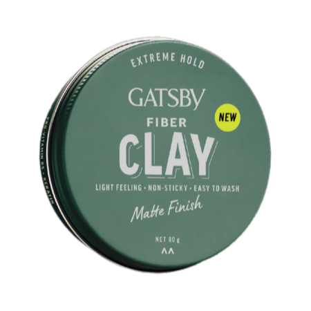 Sáp vuốt tóc Clay Fiber Gatsby Nhật Bản siêu cứng siêu giữ nếp 80 gam