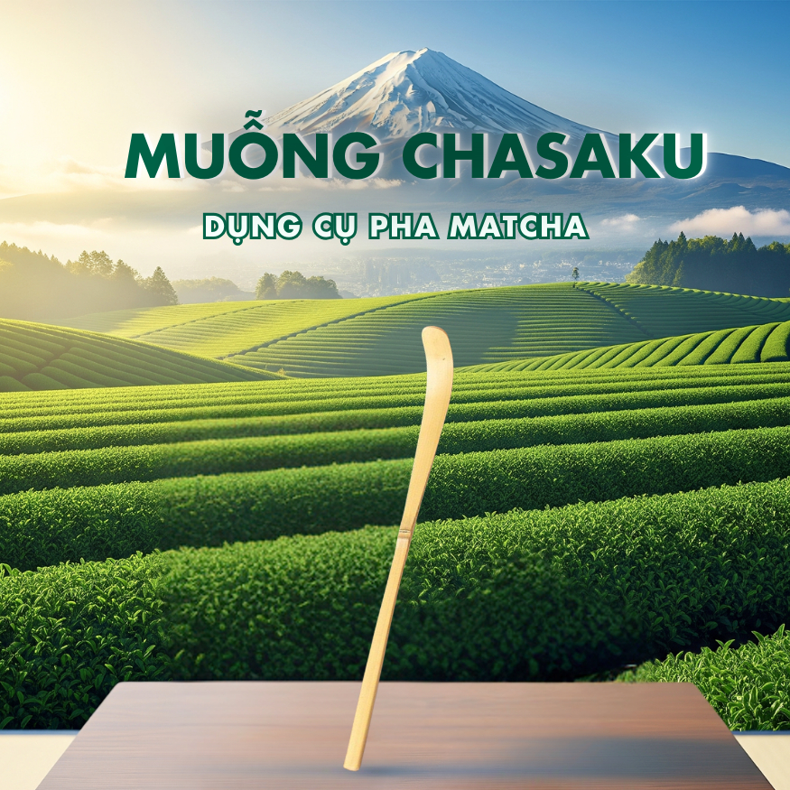 Muỗng Xúc Trà Chasaku - Matcha Matchashop, Dùng trong Pha Chế, Trà Đạo