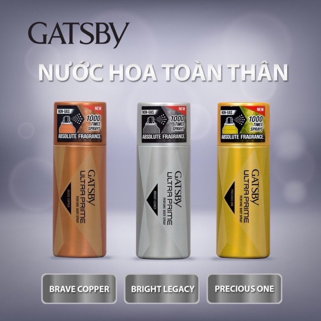 Xịt toàn thân Gatsby Ultra Prime 150ml