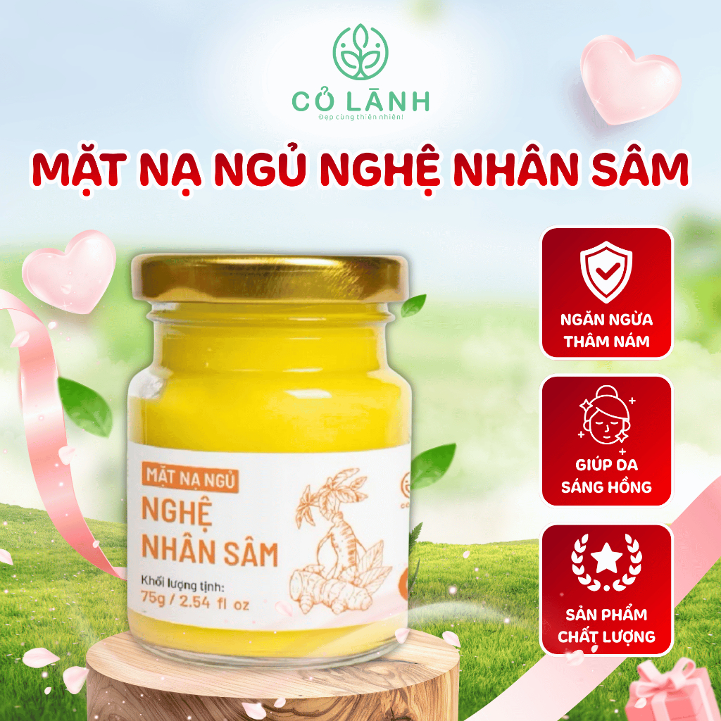 Mặt Nạ Ngủ Nghệ Nhân Sâm Cỏ Lành 75G - Trắng Da, Mờ Sẹo, Xóa Thâm