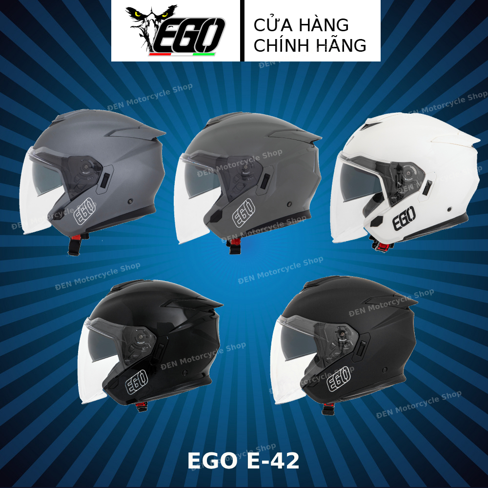 Mũ bảo hiểm EGO E42 - Mũ bảo hiểm EGO 2 kính an toàn lái xe