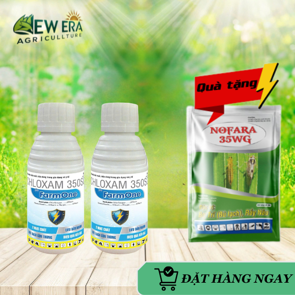 Combo 2 chai Chế phẩm côn trùng Muỗi, Kiến, Bọ trĩ CHLOXAM 350SC Hiệu FarmOne 100ml Tặng 1 gói nofar