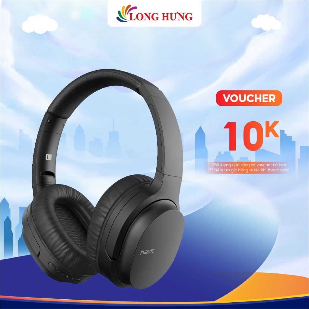 Tai nghe chụp tai Bluetooth Havit i62 BT 5.0 HVBT-I62 - Hàng chính hãng