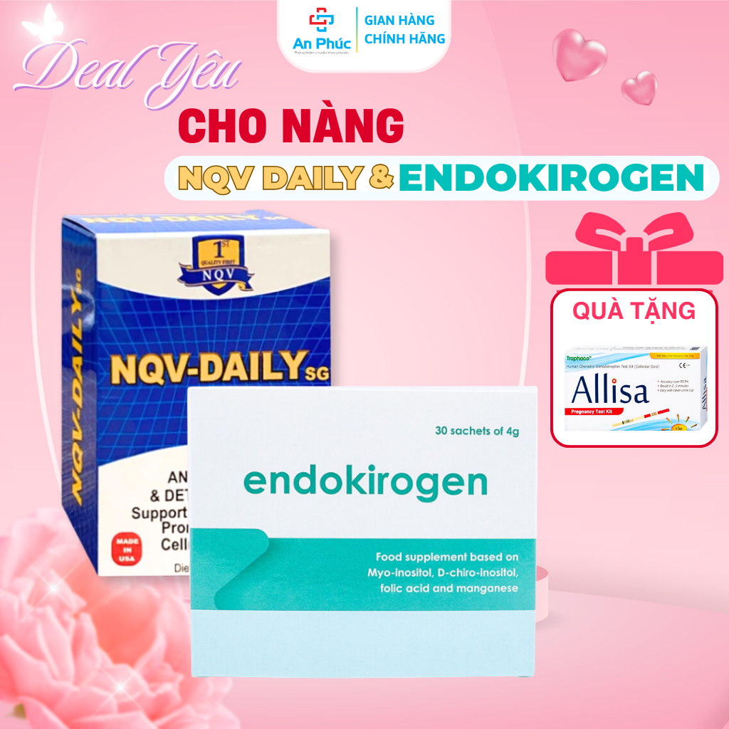 Bộ Đôi Endokirogen & NQV DAILY – Điều Hòa Nội Tiết, Cải Thiện Trứng & Tinh Trùng Tăng Tỉ Lệ Thụ Thai