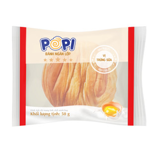 Bánh Popi ngàn lớp vị trứng sữa túi 55g x 35 túi/ thùng date 1/4/2026 | Bánh kẹo Tràng An