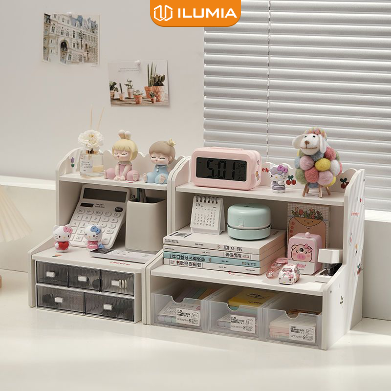 Kệ sách để bàn làm việc 2 tầng thương hiệu ILUMIA - IG419