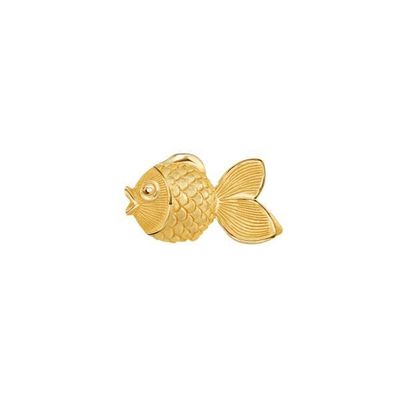 PRIMA Bông Tai Vàng 24K - BST Mono Chic - Hình Con Cá (Chuôi+ Chốt 18k) - ( 1 chiếc) - 111E4353