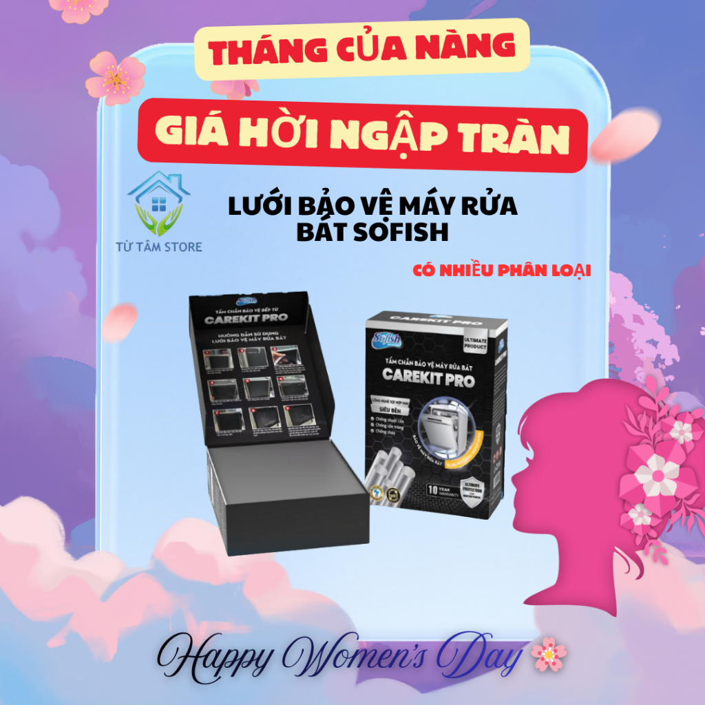 Lưới Bảo Vệ Máy Rửa Bát SOFISH Carekit CKP-010 CKP-015 Phù Hợp 8 Bộ 12 Bộ 15 Bộ Chắn Rác Hiệu Quả