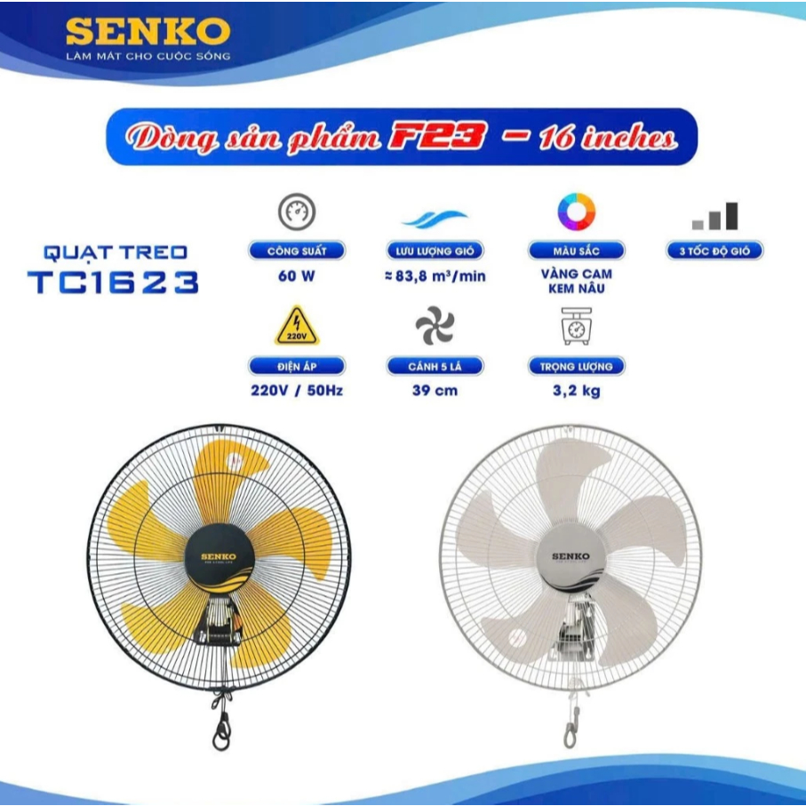 Quạt treo 2 dây TC1623