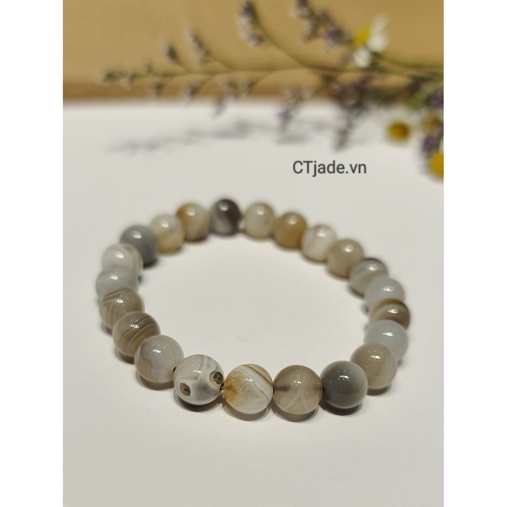 ctjade 2603071 Vòng handmade đá mã não thiên nhiên CTjade