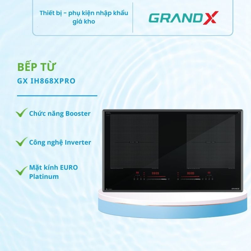 Bếp Từ Grandx GX IH868Pro/GX IH868XPro – Bếp Từ Đôi Tiết Kiệm Điện Cho Gia Đình - HUT