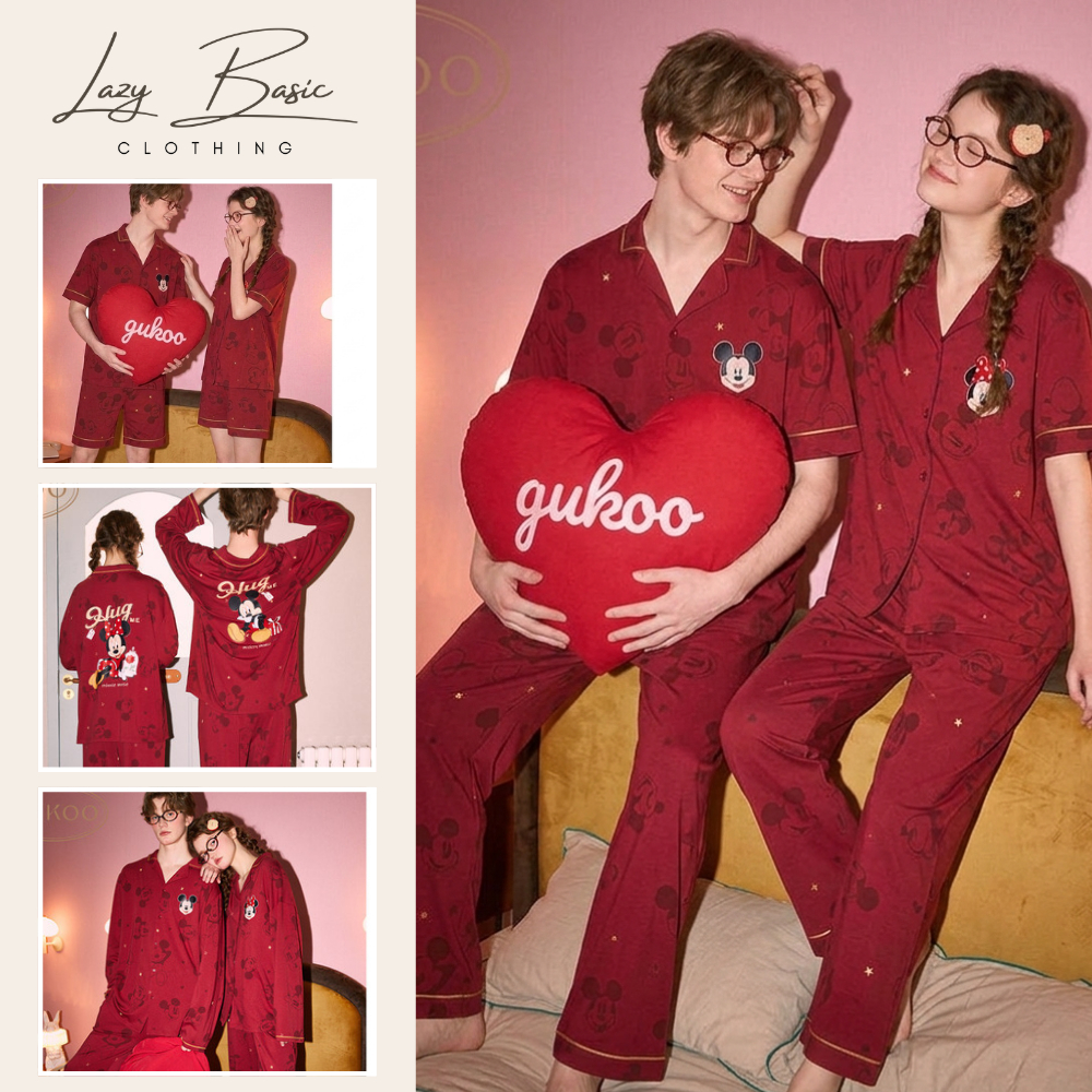 Bộ Pijama Couple phong cách Hàn Quốc chất lụa cao cấp mềm mịn unisex phù hợp nam và nữ có Bigsize - 
