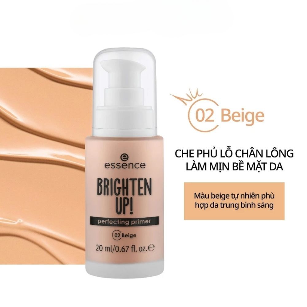 Ảnh 9 của Kem lót ESSENCE BRIGHTEN UP! Primer giúp làm đều màu da, che phủ lỗ chân lông.