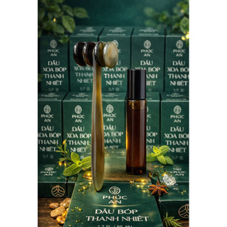Dầu Thanh Nhiệt 10ml + Lăn Sừng 4 Bánh