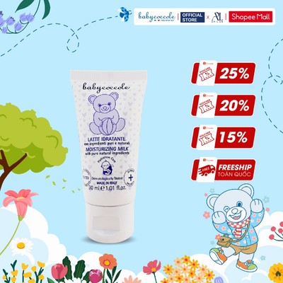 Sữa dưỡng ẩm cho bé Babycoccole 0M+ dưỡng thể dịu nhẹ hằng ngày 30ml