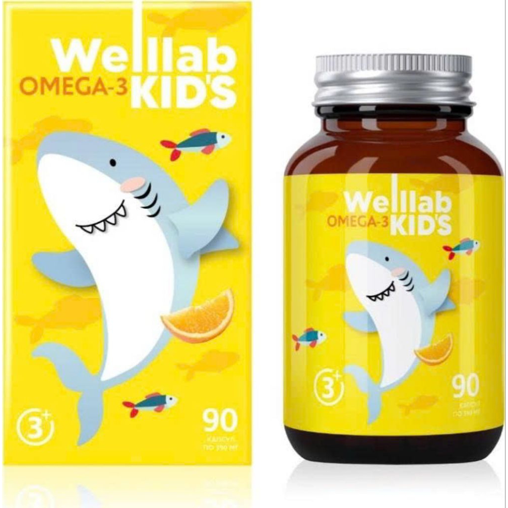 Greenway Omega-3 dành cho trẻ em Welllab Kids Omega-3, 90 viên nang (90 viên nang)