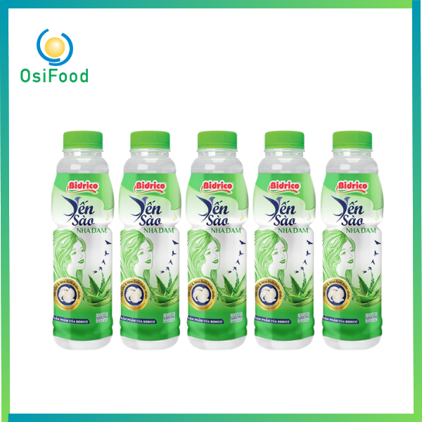 Combo 5 chai - Nước Yến Sào Nha Đam Bidrico chai 500ml