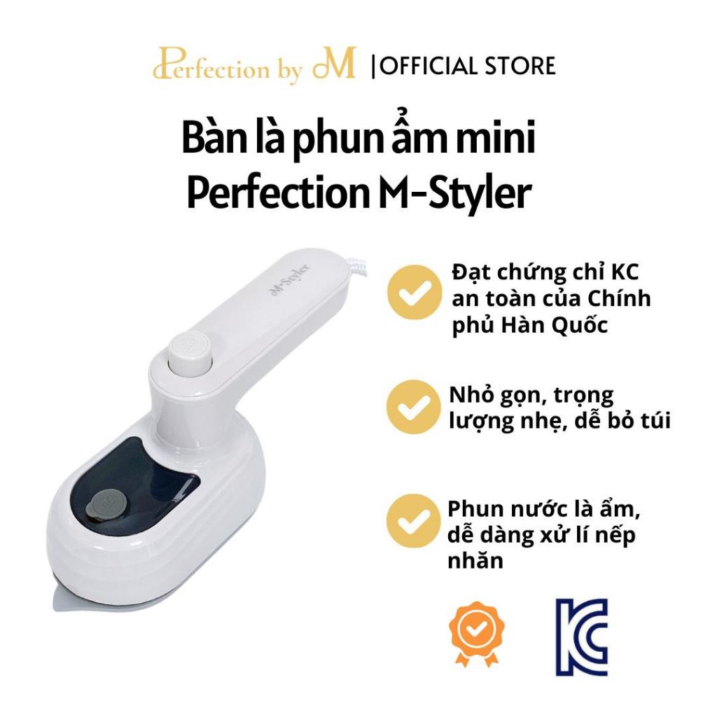 Bàn Là Phun Ẩm Mini M-Styler Hàn Quốc – Nhỏ Gọn, Du Lịch, Là Mọi Ngóc Ngách, Chứng Nhận KC An Toàn