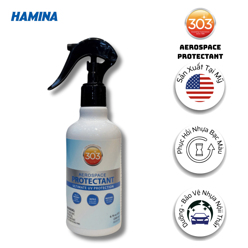 303® Aerospace Protectant 200ML - Chai Xịt Phục Hồi - Bảo Dưỡng Nhựa Bạc Màu - Nhập Khẩu Mỹ - Hãng 3